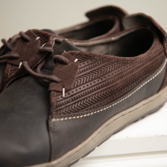 Merrell Ashland Tie Brown Leather Lace Up Low Top Flats Women’s 10 - Picture 2 of 7